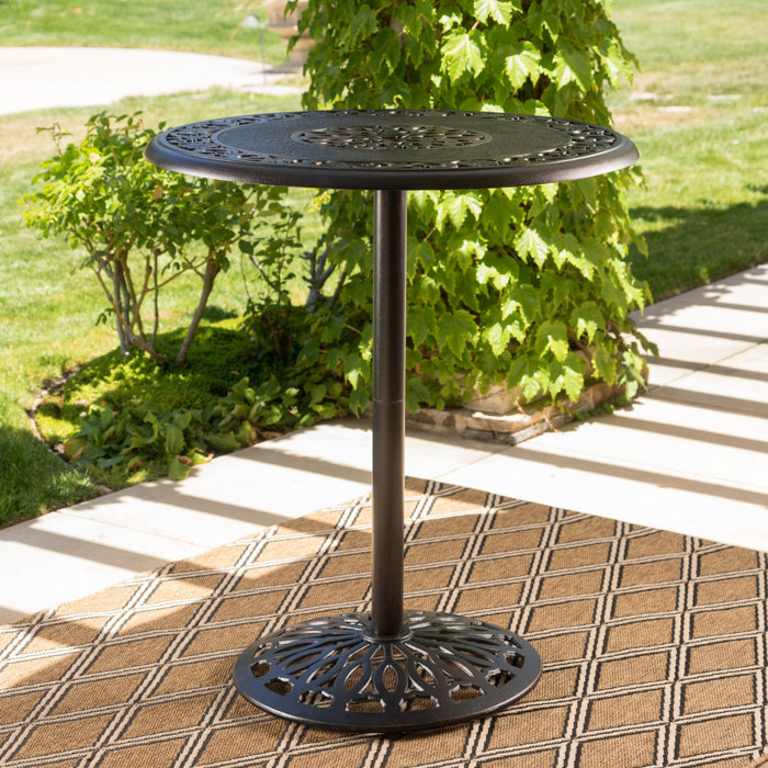 Astoria Grand Ainsworth Cast Aluminum Bar Table & Reviews Wayfair